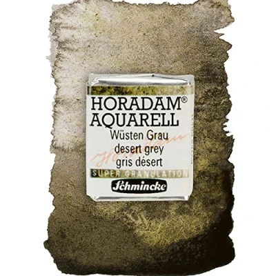 Imagen de Schmincke Horadam Aquarell, Super granulación, 14 925 044 desiertos gris, 1/2 bote, tonos muy fuertes granuladores, acuarelas supergranuladoras más finas
