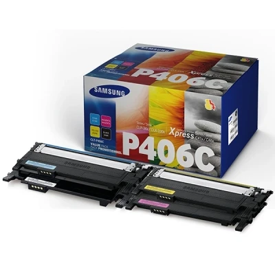 Imagen de Tóner Pack 4 Colores (cmyk) Hp Clt p406c Su375a