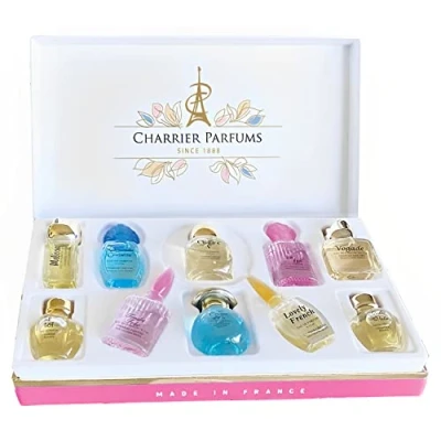 Imagen de Charrier Parfums &quot;Preciosa Colección&quot; Caja de 10 Eau en Miniaturas Total 58.8 ml