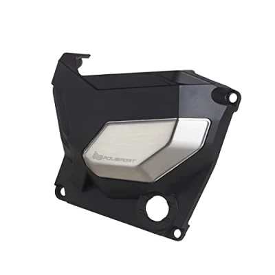 Imagen de POLISPORT 8485300001 Protector tapa de embrague fabricado en plástico resistente compatible con motocicletas Kawasaki Z900 17&#039; 21&#039; color Negro