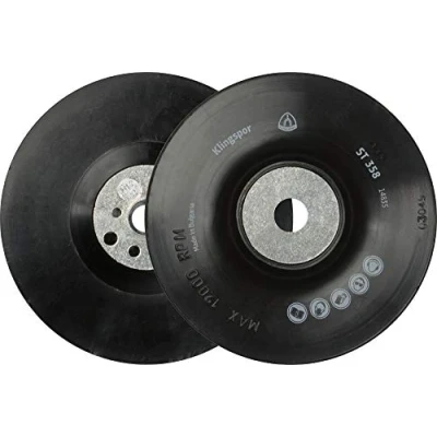 Imagen de Klingspor 14835 Platos de Soporte, ST 358, Alojamiento Rosca M 14, 80 m/s Velocidad Máxima, 12200 1/min Revoluciones Permitidas, Válido para Diámetro 125 x 22 mm