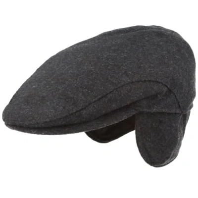 Imagen de Breiter Gorro de invierno para hombre con orejeras, gorra plana, 100% lana, protección las orejas desplegable, respetuoso la piel y cómodo, Blue Uni, 58
