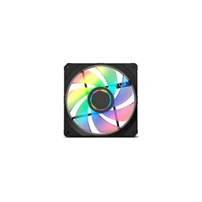 Imagen de NOX XTREME PRODUCTS Hummer M Fan NXHUMMERMFAN Ventilador para Caja PC 120mm, ARGB en Espejo Infinito, 7 aspas traslúcidas, rodamientos hidráulicos, Esquinas Soporte Goma, Negro