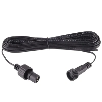 Imagen de SIGANDG cable alargador de 2 pin para luces hadas, impermeable IP44 lámparas interior y exterior, Navidad, cortina, jardín (10 m)