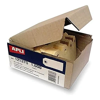 Imagen de APLI 121372 Etiquetas con arandela 80 x 38 mm 1.000 u.
