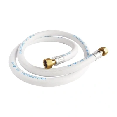 Imagen de SOMATHERM FOR YOU, Manguera de goma para gas natural Longitud 1,5 m Vida útil 10 años Accesorios tuerca giratoria 15/21 Ideal alimentar tus dispositivos