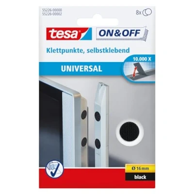 Imagen de TESA 55226 00000 02 Círculos de cierre uso Universal ON&amp;OFF 16mm, 8 pares, Negro