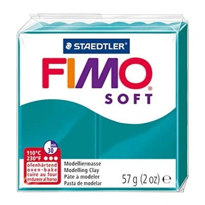 Imagen de Staedtler 8020 36. Pasta para modelar de color verde azulado Fimo Soft. Caja con 1 pastilla 57 gramos.