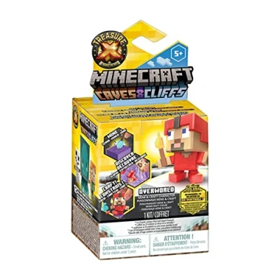 Imagen de TREASURE X Minecraft Caves &amp; Cliffs Juego de Juegos para el Mundo Superior, con 10 Niveles Aventura y 1 12 Figuras coleccionar Tener la Oportunidad Obtener Tesoros