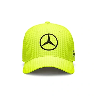Imagen de Mercedes AMG Petronas Formula One Team Gorra Infantil de Lewis Hamilton 2023 Amarillo neón Talla única