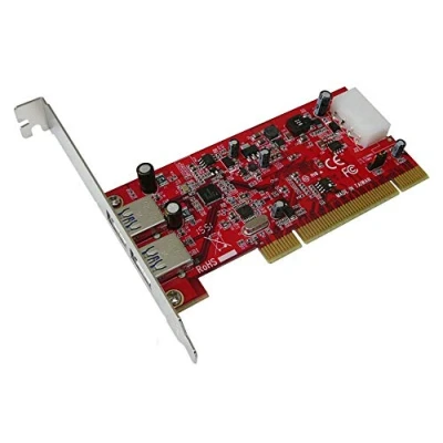 Imagen de Kalea INFORMATIQUE Tarjeta controladora USB 3.0 PCI con 2 Puertos USB3 5G. Controladores preinstalados para Windows Mac Linux