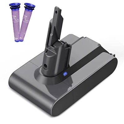 Imagen de 6000 mAh V7 Batería de Repuesto para Dyson SV11 Absolute Motorhead Pro Trigger Fluffy HEPA Car+Boat Mattress Extra Aspirador Mano