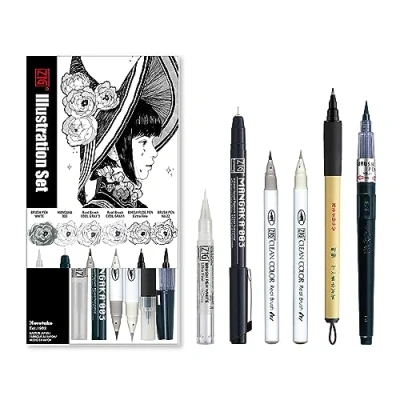 Imagen de Kuretake ZIG Inktober (6 pcs set)