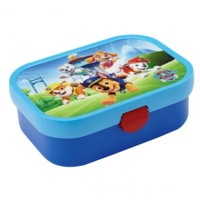 Imagen de Mepal Fiambrera Campus Bento Box para Niños Lonchera con Compartimento y Tenedor Cierre de Clip Sin BPA apta Lavavajillas 750 ml Paw Patrol Pups
