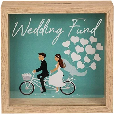 Imagen de Out of the blue Hucha de Madera/Colección para una Boda Fondo Bodas/Dimensiones: 20 x cm