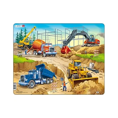 Imagen de Larsen US1 El Sitio de construcción, Puzzle Marco con 30 Piezas