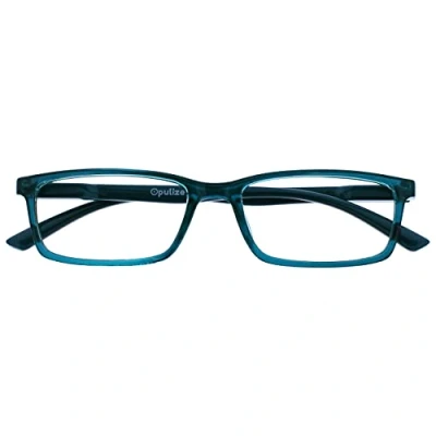 Imagen de OPULIZE See Gafas Filtro Luz Azul Montura Estrecha Bisagras de Resorte Mejoran Sueño Reducen Dolor Cabeza Ordenador Videojuegos Antirreflejante Turquesa Hombre Mujer B9 Q