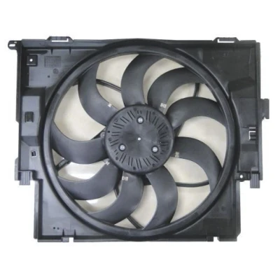 Imagen de NRF 47656 Ventilador de radiador 485 12 400 con bastidor (armazón), Motor sin escobillas BMW: 1 Hatchback