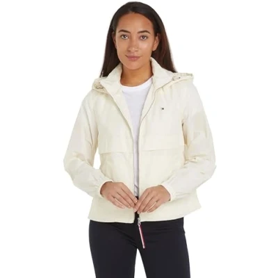Imagen de Tommy Hilfiger Cazadora de Entretiempo para Mujer Windbreaker, Blanco (Calico), XS