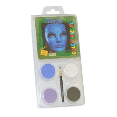 Imagen de Eulenspiegel 204672 Set de maquillaje Nava, para aprox. 40 máscaras, colores maquillaje, carnaval, fiesta temática