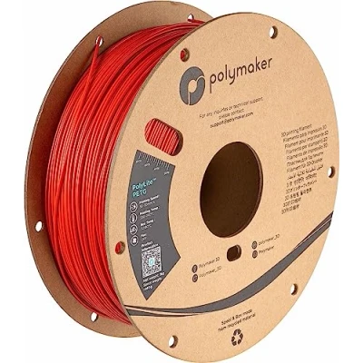 Imagen de Polymaker PolyLite PETG Rojo 1,75mm 1kg