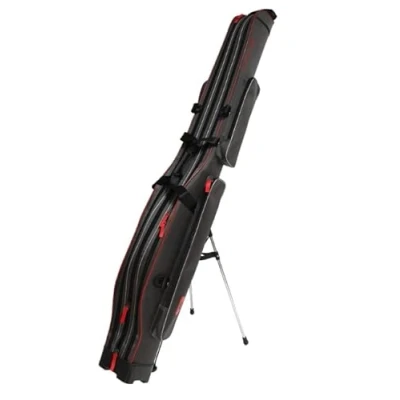 Imagen de Generic UWD 0 6 150 3 GY Funda rígida para cañas de pescar (3 compartimentos, cm), Negro