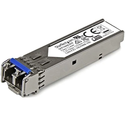 Imagen de StarTech.com Módulo Transceptor SFP Compatible con MSA sin Codificar 1000BASE LX Fibra Monomodo (SMF) de 1 GbE Ethernet Gigabit 1Gb LC 10 km 1310 nm DDM (SFP1000LXST)
