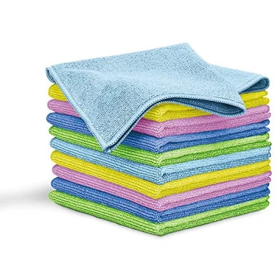 Imagen de Blaumann Set 10 Paños de Cocina Microfibra, Juego Bayetas Suaves para Secar, Super Absorbentes, Grandes 30x30cm, Toallas Limpieza Cocina, Coche, Cristales, Baño, Reutilizables, Multicolor