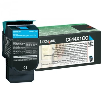 Imagen de X546dtn Lexmark C544X1CG toner cian