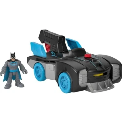 Imagen de Imaginext Fisher Price DC Batmóvil Transformable con Batman Coche de Juguete Lanza Proyectiles Figura, GWT24