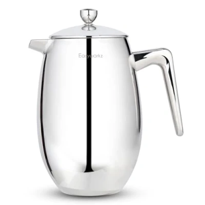 Imagen de Easyworkz Nando French Press Cafetera de acero inoxidable con doble pared aislada, 1000 ml