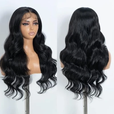 Imagen de Style Icon Lace Front Wigs Peluca Delantera De Encaje Ondulada Sintético 13x4 Parte Libre Para Mujeres Fibra Resistente Al Calor 26/66cm