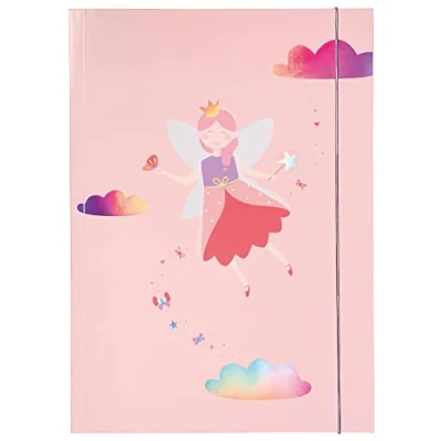 Imagen de folia 69011 Carpeta A3 Hot Foil Little Fairy, de cartón Resistente con Banda elástica, Multicolor (MAX Bringmann 69011)