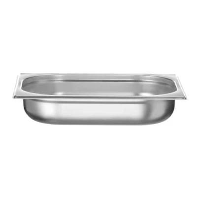 Imagen de HENDI Recipiente GN 1/2, con sólo fondo perforado, contenedor GN, apilable, bordes lisos, resistente a temperaturas de 40 300C, 4L, altura: 65mm, acero inoxidable