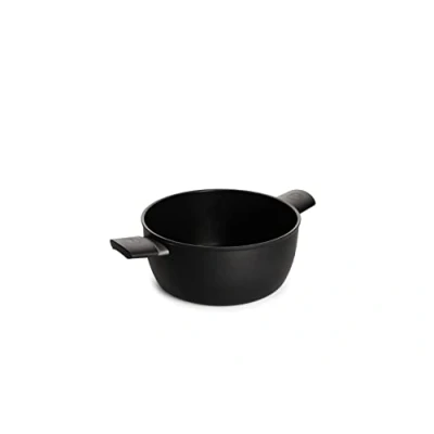 Imagen de Woll Eco Lite Olla inductiva (20 cm de diámetro, 10 alto, 2,2 litros, con 2 asas laterales, apta para todo tipo fuegos, aluminio fundido 100% reciclado), color negro