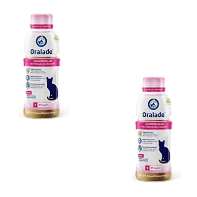Imagen de oralade RF Support Cat Paquete Doble 2 x 330 ml Alimento complementario para Gatos Apoyo en Enfermedades renales Contiene Importantes electrolitos, fluidos y aminoácidos