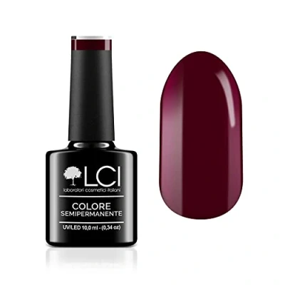 Imagen de LCI Cosmetics Semipermanente Gel Clavo Polaco 10 ml, Rojo Vino Oscuro
