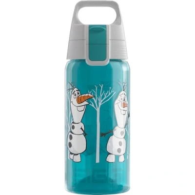 Imagen de Sigg VIVA ONE Olaf II cantimplora infantil (0.5 L), botella transparente sin sustancias nocivas y con tapa hermética, para niños usar una mano