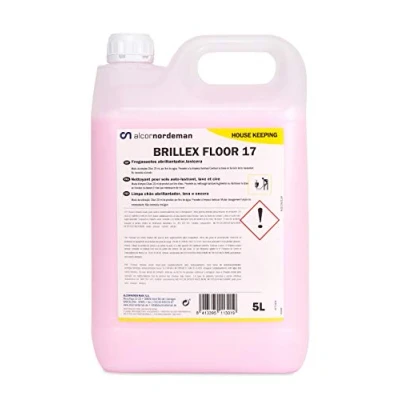 Imagen de BRILLEX FLOOR 17: Fregasuelos autobrillante para terrazos. Lava y encera. Botella 5 Lt
