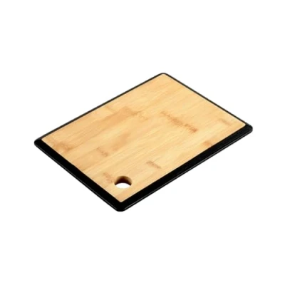 Imagen de KESPER Tabla de cortar, material: bambú, tamaño: 27 x 19 1,5 cm, color: marrón, negro 58270