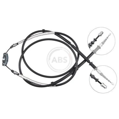 Imagen de A.B.S. K12425 Cable de Freno Mano 1475, 1460 Discos para dirección izquierda/derecha OPEL: Corsa D Hatchback