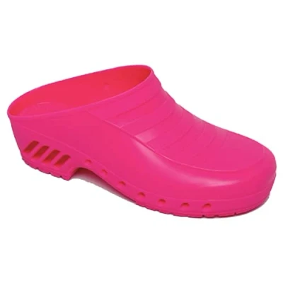 Imagen de Gima Zuecos Profesionales, Anatómicos, Unisex, Antideslizantes, Antiestáticos, Parte Superior No Perforada, Suela Color Fuchsia, Talla EU 43 44, 1 Par