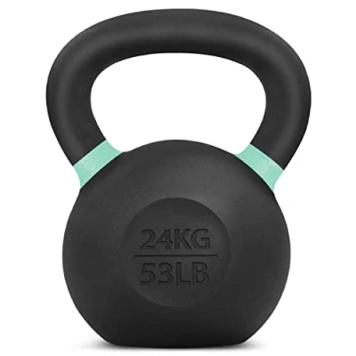 Imagen de Yes4All 9RNM Pesas con recubrimiento de polvo, 24 kg, verde claro