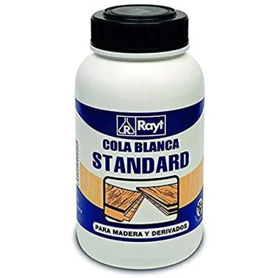 Imagen de Rayt 429 09 Cola blanca standard múltiples usos: Madera, papel, cartón, cerámica y todo tipo de materiales porosos, 1kg