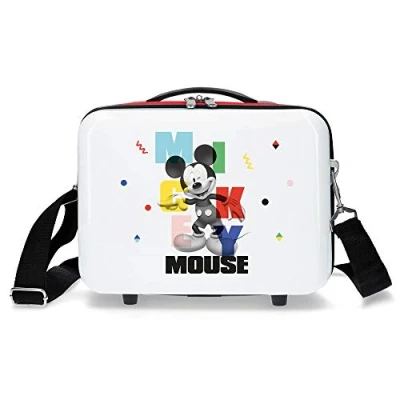Imagen de Disney Mickey&#039;S Party Neceser Adaptable Blanco 29x21x15 cms Rígida ABS 9,14L 0