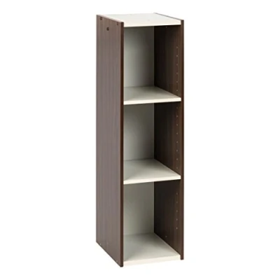 Imagen de Iris Ohyama Estantería Espacio Ahorrador de 3 Niveles, Marrón Ajustable, Multiuso, Modular, para Sala Estar, Oficina, Habitación, Organizadora, Librería, Montaje Fácil, UB 9025