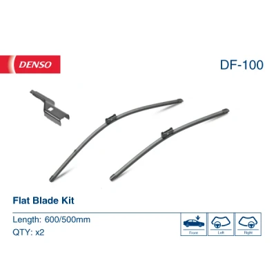 Imagen de Limpiaparabrisas Denso Flat DF 100 Sin marco VOLKSWAGEN: Tiguan I, RENAULT: TWINGO 2, Wind