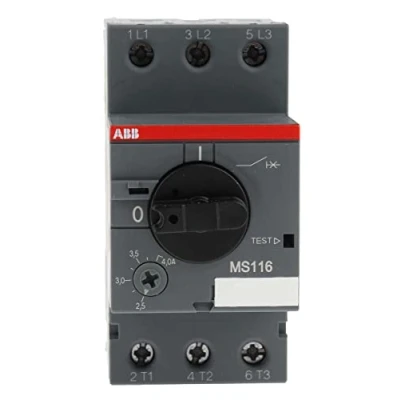 Imagen de ABB Arrancador de Motor Manual MS116 4.0, 4 A, 690VCA (Referencia 1SAM250000R1008)