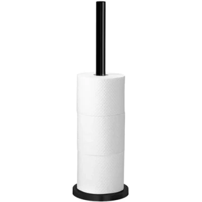 Imagen de Tiger Portarrollos Reserva Vertical, 14.9 x 50.9 cm, Acero Inoxidable, Negro