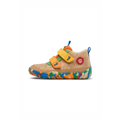 Imagen de Affenzahn Zapatilla Entretiempo Tejido Happy Zapato de Impermeable y Transpirable para niños, Vegano, con Cierre Adhesivo, Suela Antideslizante Forro Fino 10 Years Beis